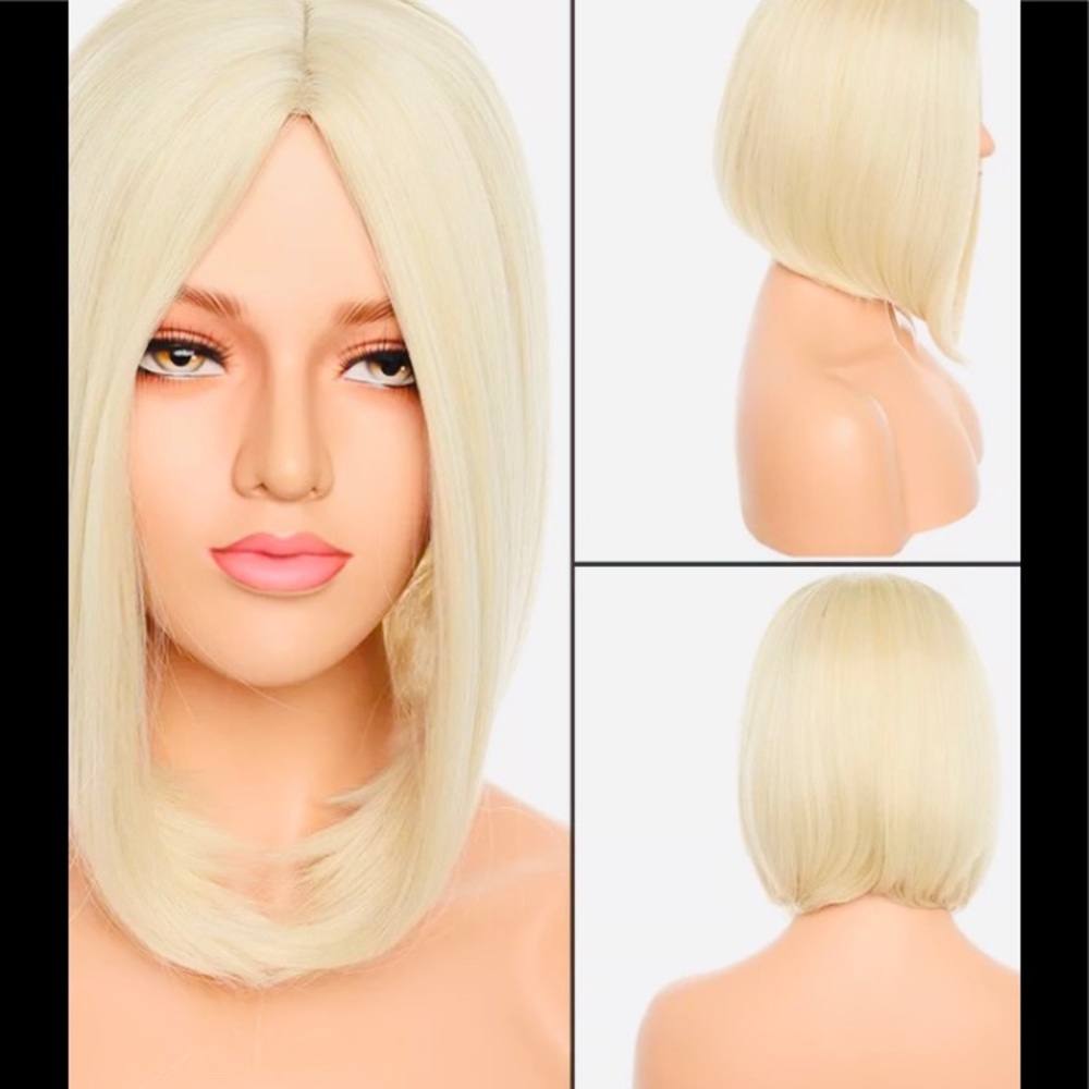 3T Mix Light Blonde Full Head Thick Bob